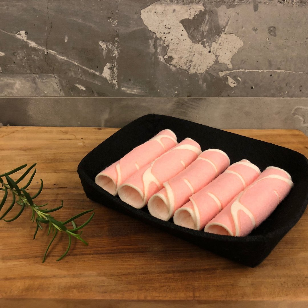 不织布玩具-五花猪肉片 - 玩具/玩偶 - 聚酯纤维 粉红色