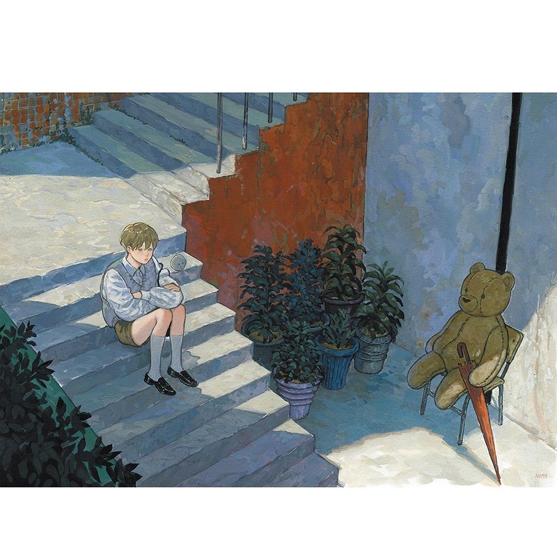 对话 |诺玛 |韩国插画艺术纸海报A4|水彩 - 海报/装饰画/版画 - 纸 