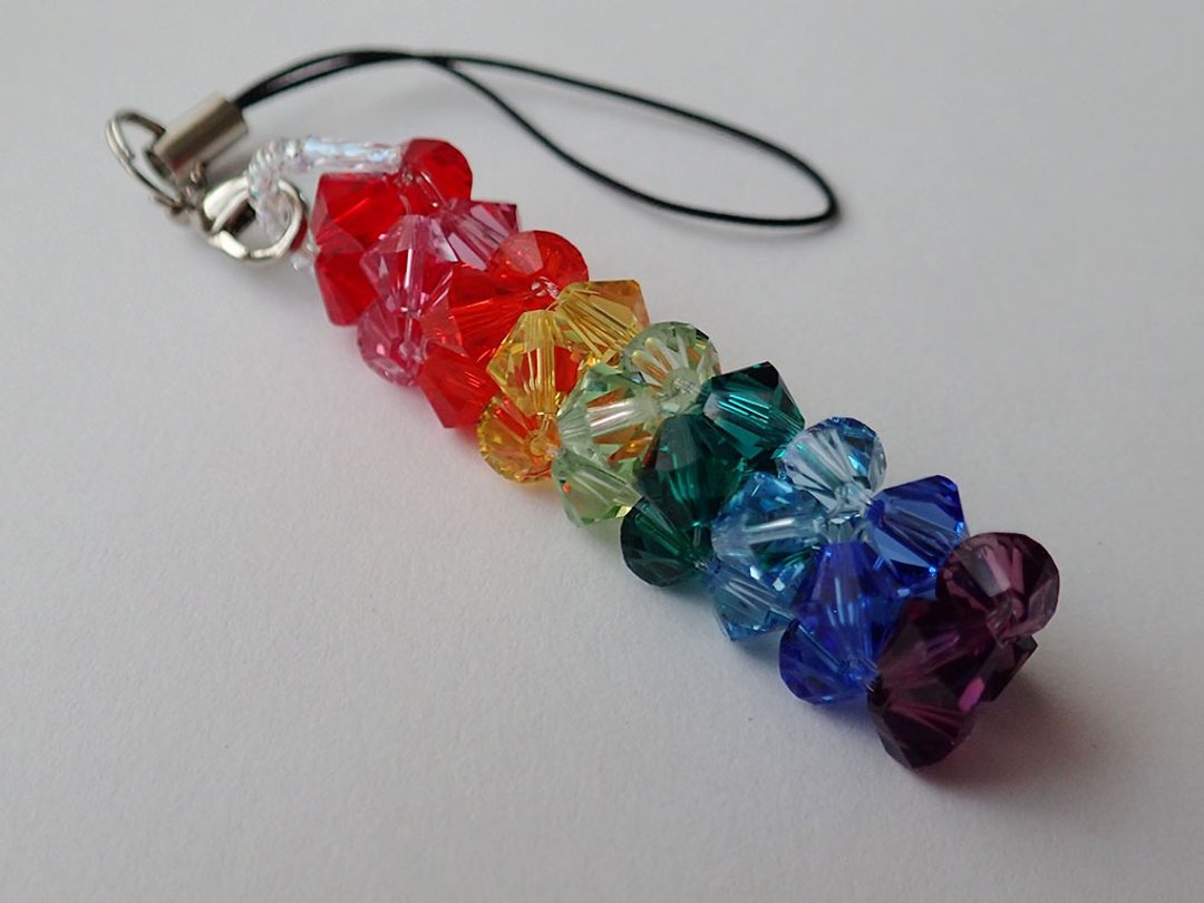 一直赚, 一支钻, 彩虹吊饰, SWAROVSKI ELEMENTS 施华洛世奇元素 - 吊饰 - 玻璃 多色