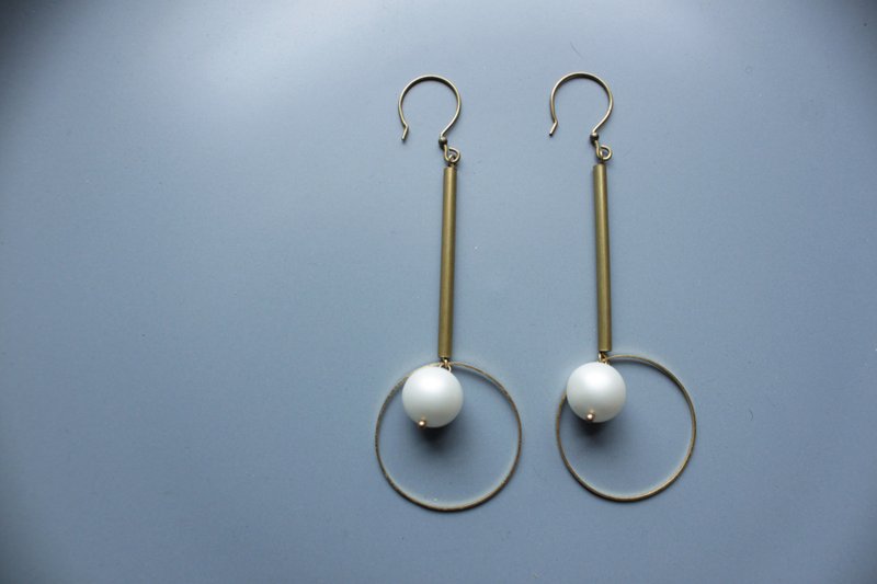 │恒星│耳环-天狼 - 耳环/耳夹 - 其他金属 白色