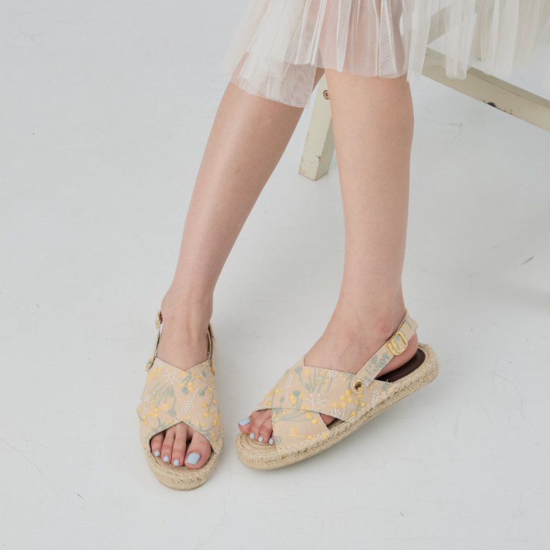 | 夏季新品・一鞋两穿 | 绿野仙踪 香米 草编鞋凉鞋 - 男女凉鞋 - 棉．麻 