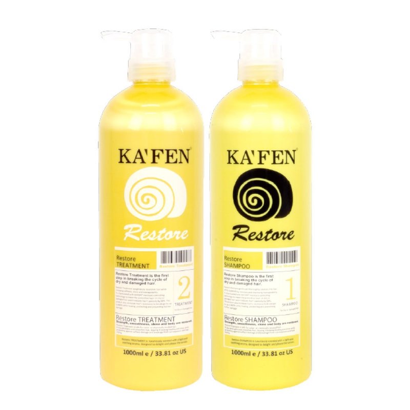 【KAFEN卡氛】极致蜗牛系列 洗发精/护发素760ml - 洗发用品 - 其他材质 黄色