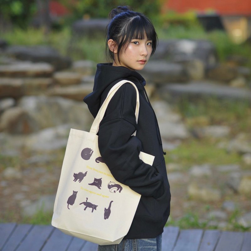 eoabag-06 | 九命猫帆布袋 - 手提包/手提袋 - 棉．麻 