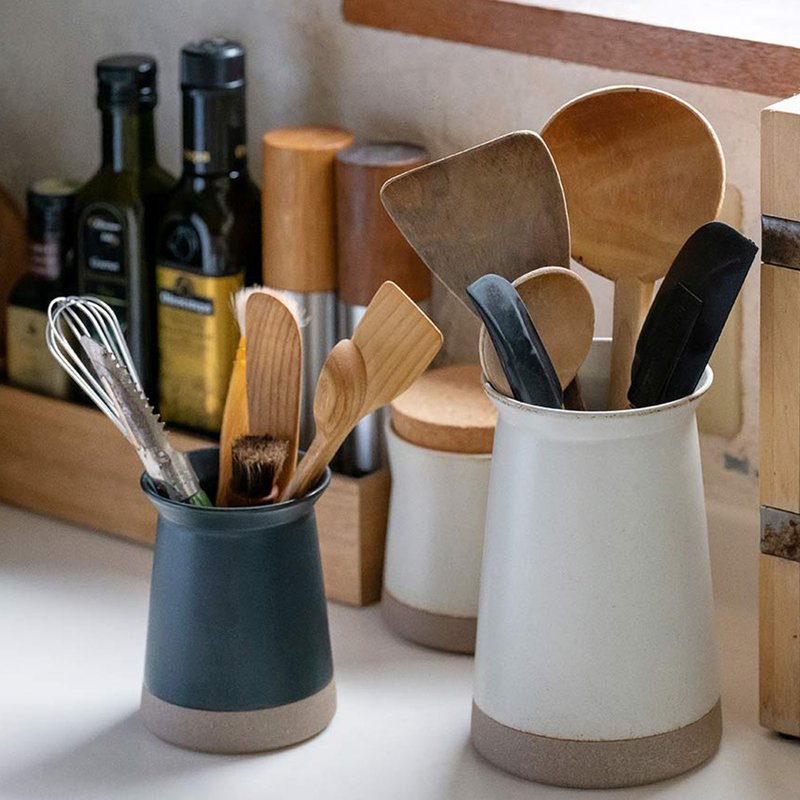 日本KINTO CERAMIC LAB陶瓷餐具收纳筒7.5cm/共2色 - 其他杯子 - 陶 多色