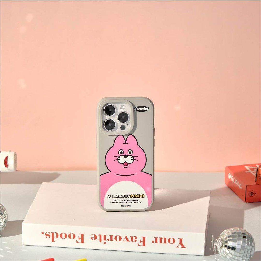 ZIZONE粉红猫Pingo峡谷强悍MagSafe iPhone手机壳 - 手机壳/手机套 - 硅胶 多色