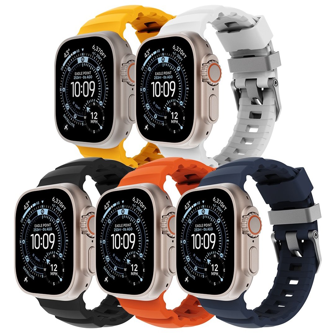 JTLEGEND Apple Watch 42/44/45/46/49mm Terra 荒野极境表带 - 手机配件 - 硅胶 