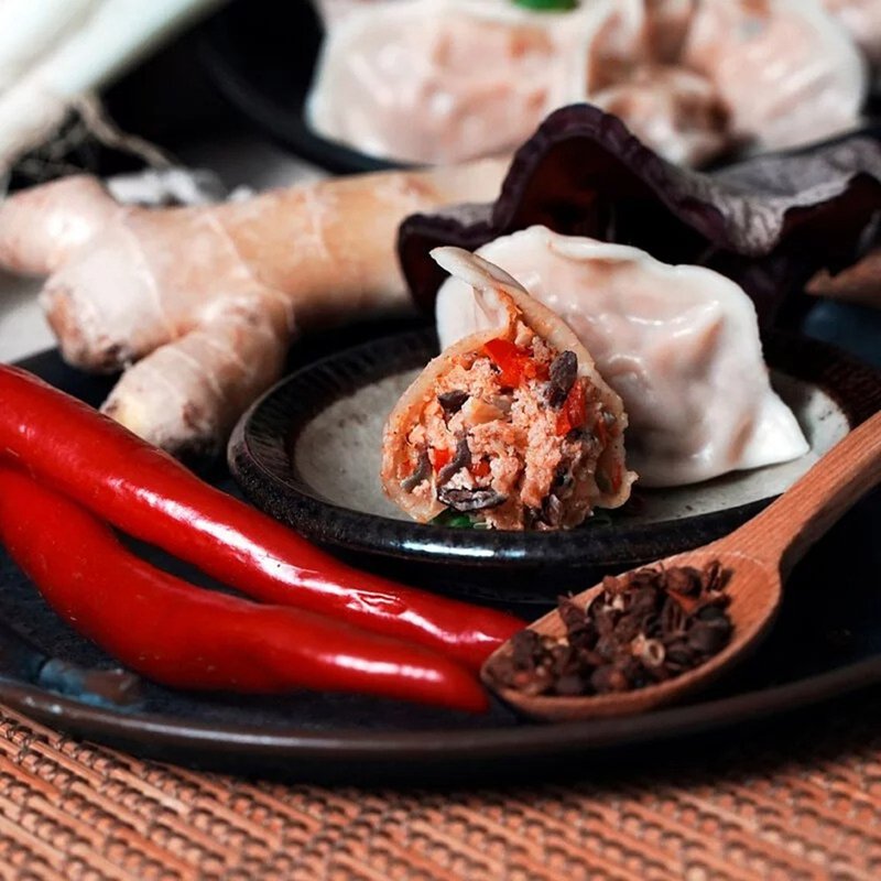 海涛客│泼辣川味水饺│小琉球伴手礼 - 熟食小吃 - 新鲜食材 白色