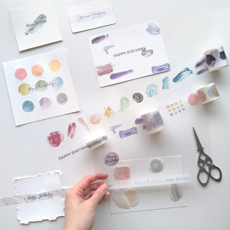 【CL懒人系列纸胶带】全套收藏组－4入优惠组合 - 纸胶带 - 纸 多色