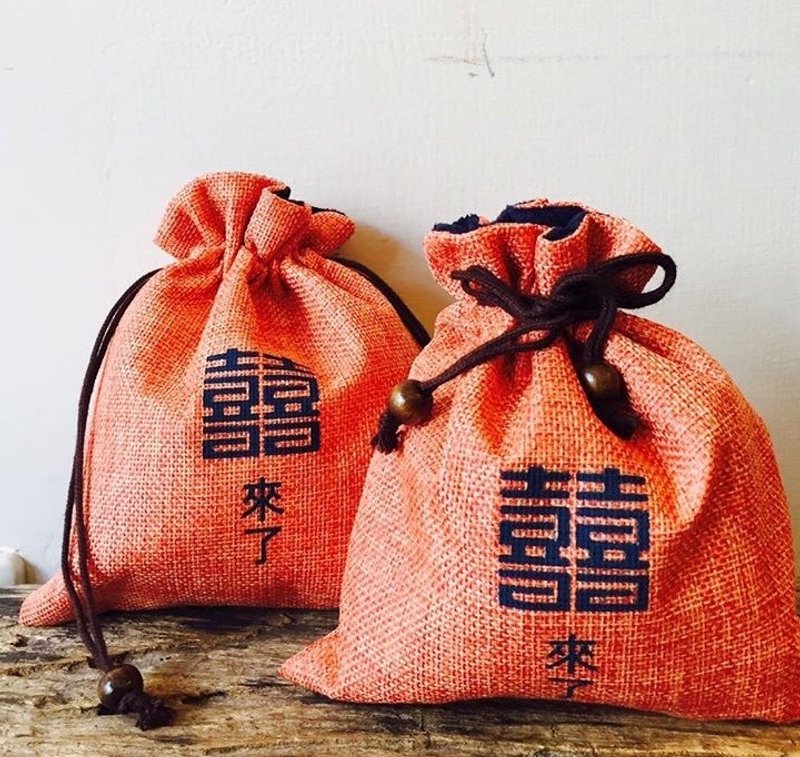 婚礼小物囍来了10入红茶茶包 - 茶 - 新鲜食材 红色