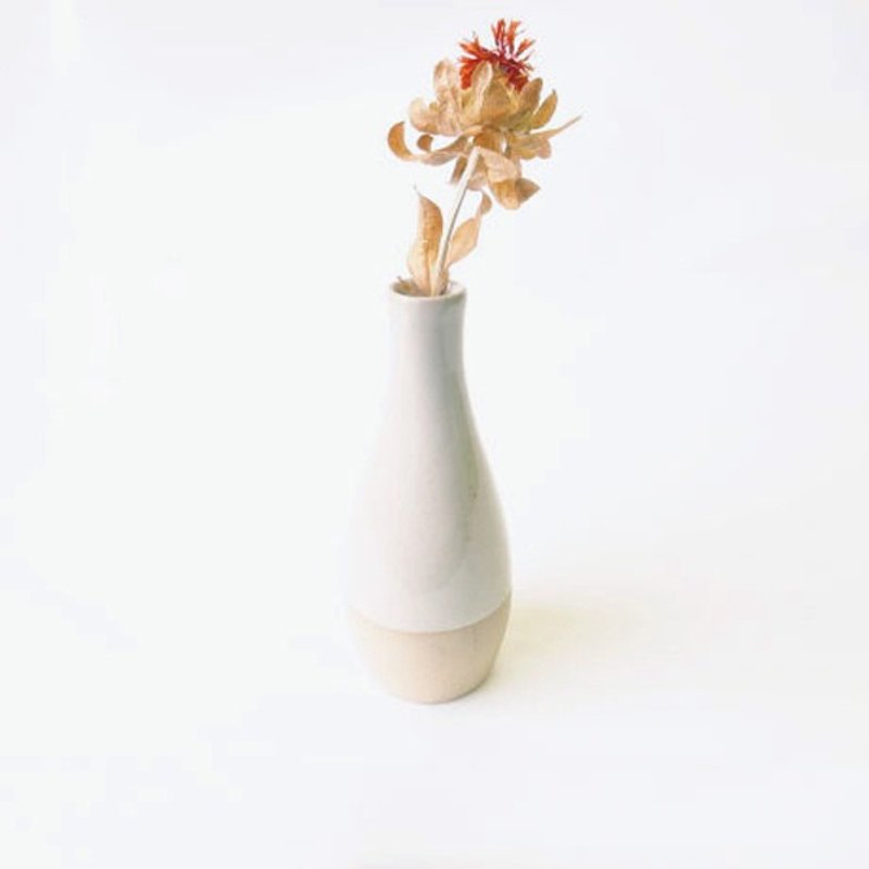 Flower vase (white) - 植栽/盆栽 - 陶 