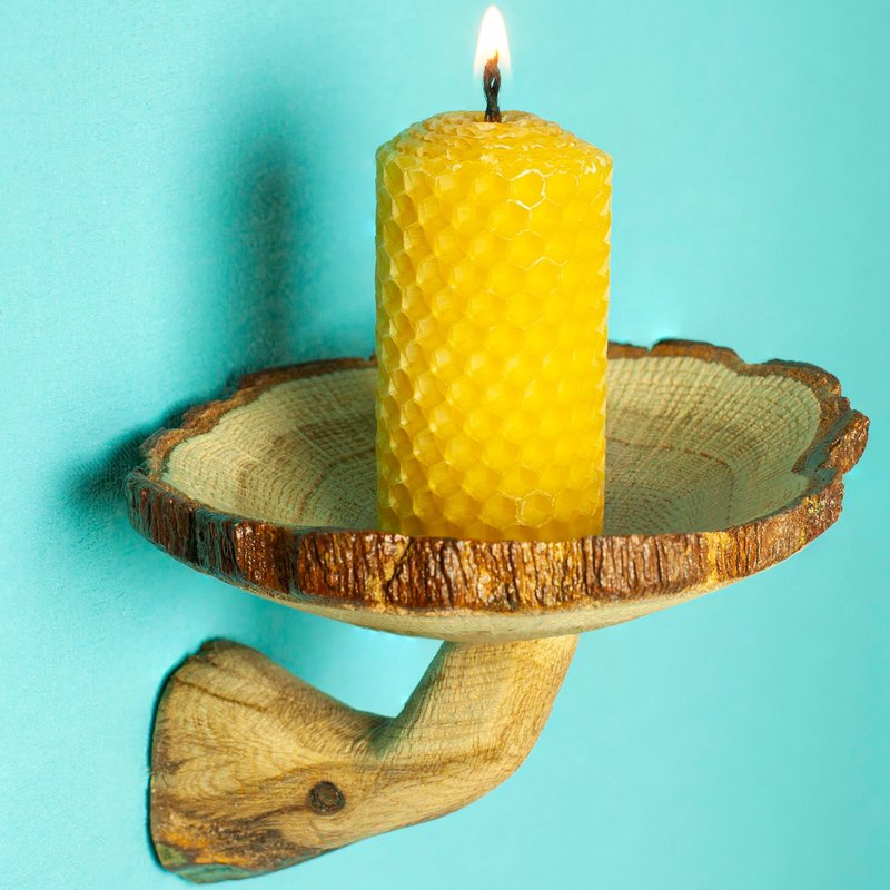 Mushroom shelf, mushroom from wood, hanging shelves, floating shelves, mushroom - 墙贴/壁贴 - 木头 