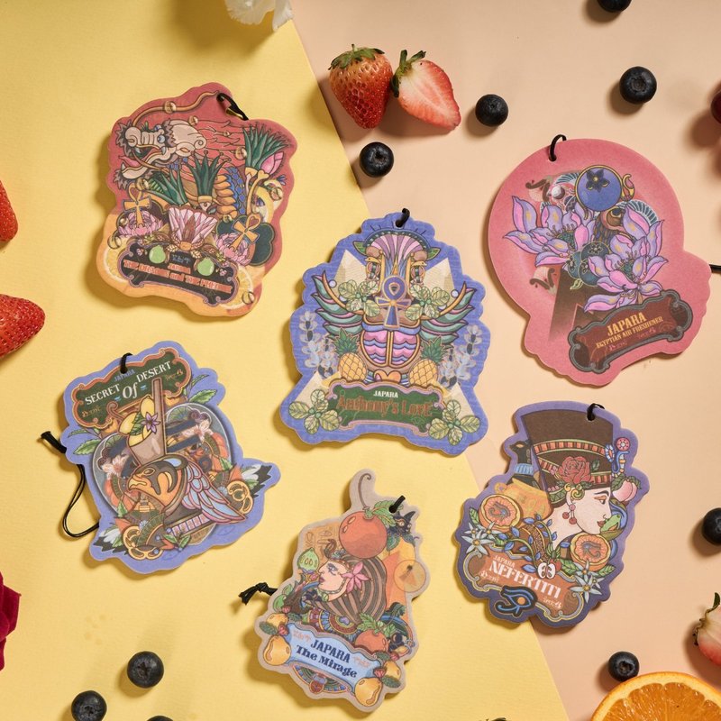 埃及风香氛片丨香氛吊牌 芳香片 室内香氛 - 香薰/精油/线香 - 纸 多色