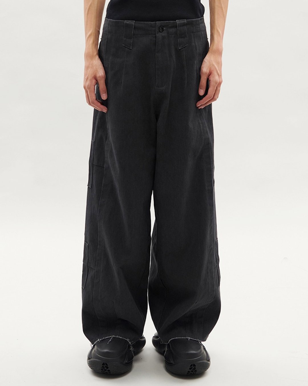 ES0168  Denim Pants - 男士长裤 - 棉．麻 黑色