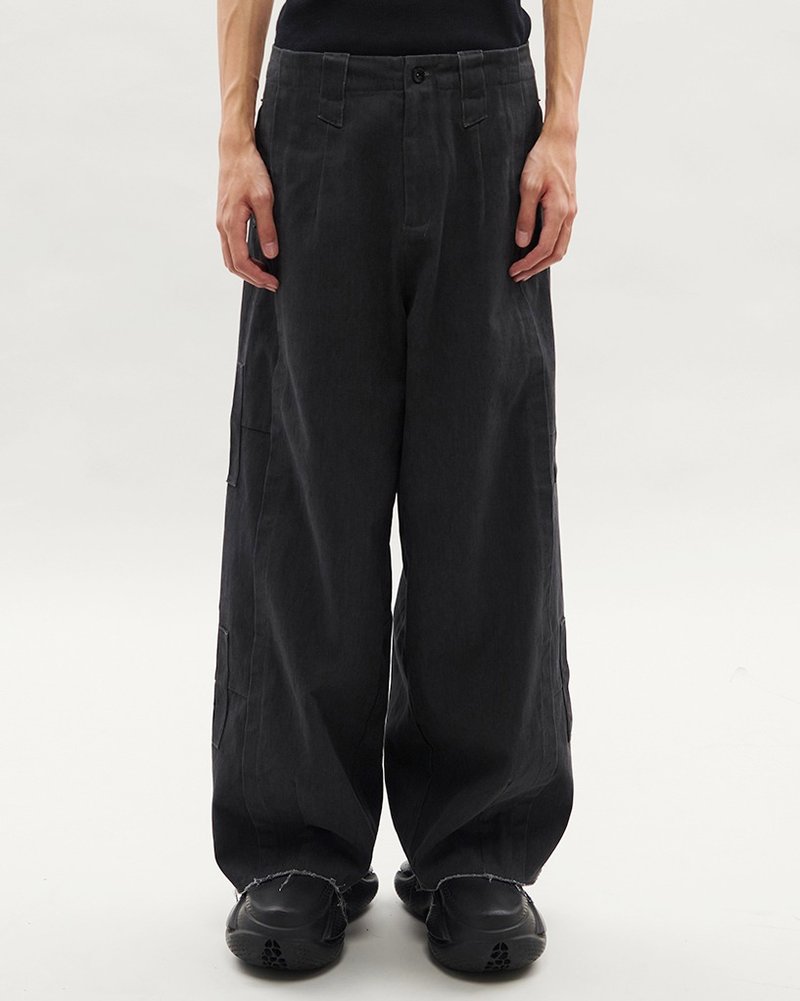 ES0168  Denim Pants - 男士长裤 - 棉．麻 黑色