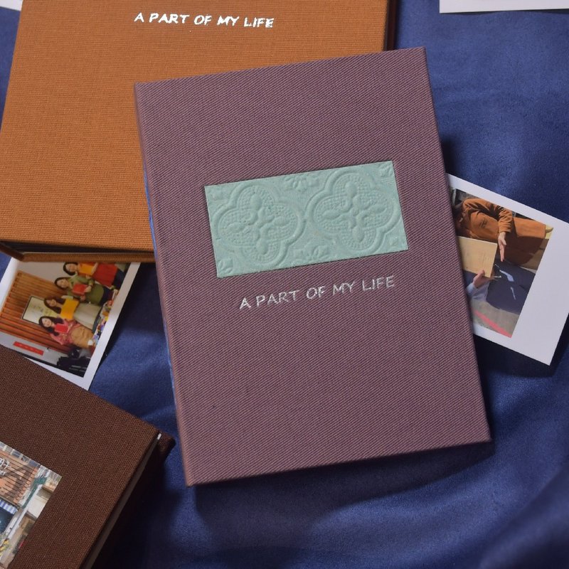 A PART OF MY LIFE - 片段 崁入式相册 | 定制化镶嵌 抽换相本 - 相簿/相册 - 棉．麻 紫色