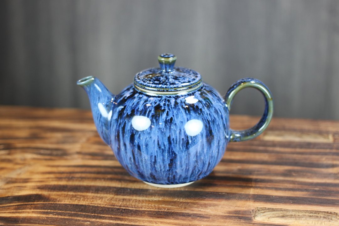 【送礼好物】240ml 湛海 天目釉 圆满茶壶 莺歌名家叶敏祥作品 - 茶具/茶杯 - 瓷 