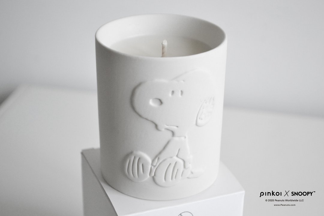 【Pinkoi x SNOOPY】SNOOPY 白日梦香薰蜡烛 200g -- 美国授权 - 蜡烛/烛台 - 陶 白色