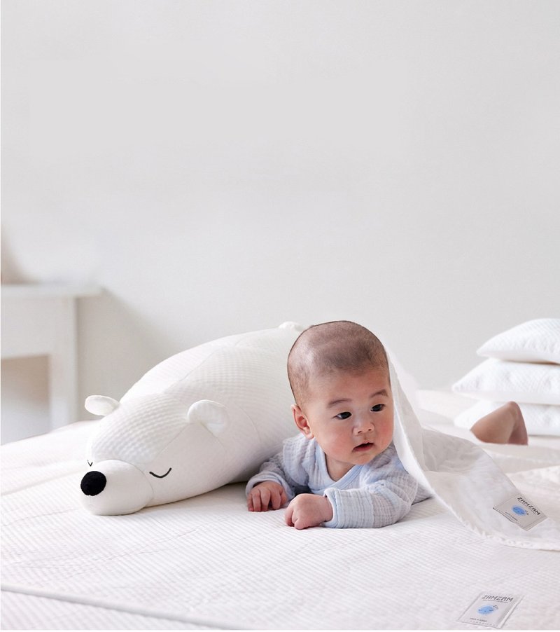 【ZAMZAM】Tsunooga冰羽纱 凉感睡觉抱枕-北极熊 (日本冰丝) - 枕头/抱枕 - 其他人造纤维 