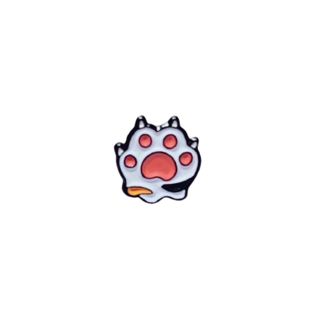 【买2送1】Cat Paw 猫咪肉球 金属襟章 胸针 别针 徽章  钓鱼俱乐 - 徽章/别针 - 其他金属 银色