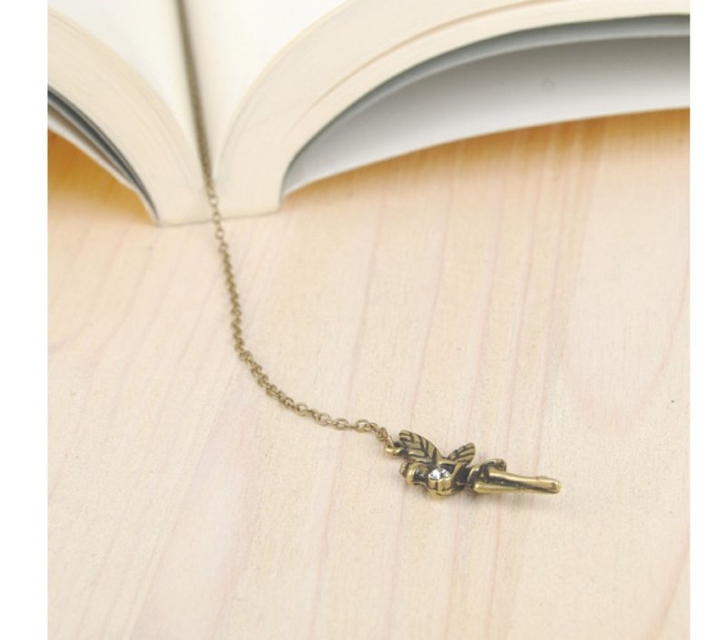 韩国原产BooKiss创意复古书签金属书签文具礼品 精灵 - 书签 - 贵金属 