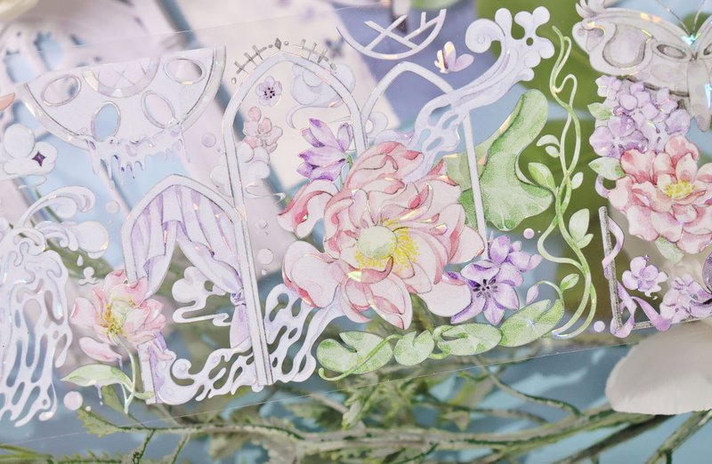 风花涟漪 PET 纸胶带 贝壳光 5米卷 - 纸胶带 - 其他材质 多色