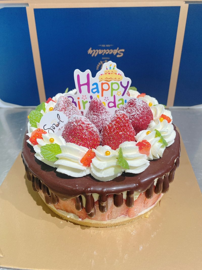 巧克力草莓慕斯琳奶馅蛋糕 生日蛋糕 定制化 铄甜点 宅配 - 蛋糕/甜点 - 其他材质 