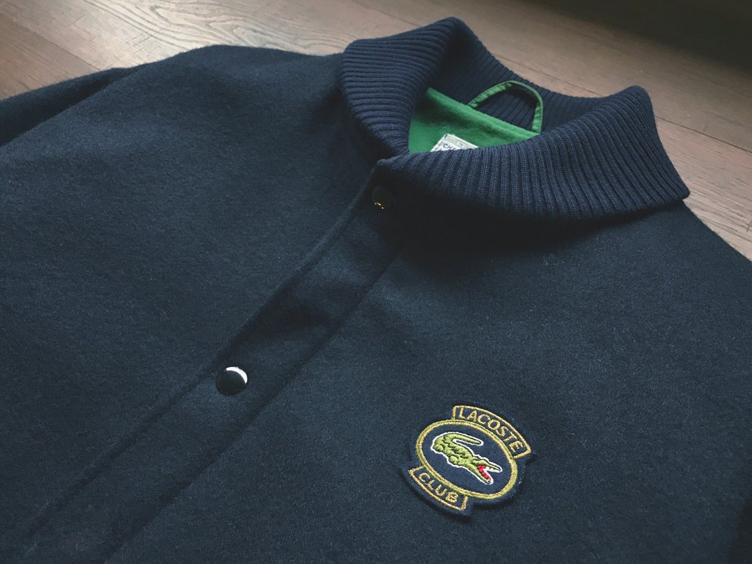 1980s CHEMISE LACOSTE  BOMBER JACKET - 男装外套 - 羊毛 