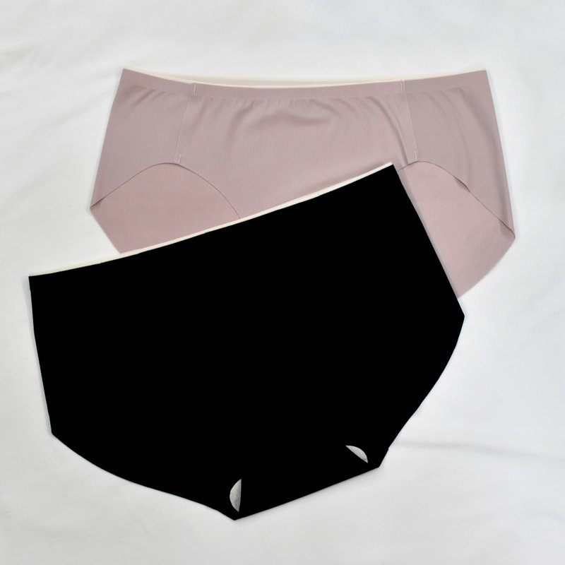 Comfy 超弹力中低腰无痕内裤 - 女士内衣裤 - 尼龙 粉红色