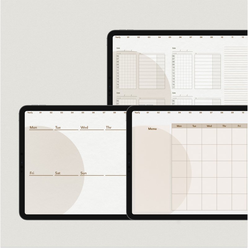 【无时效周计划模板】电子模板 | 日程规划 | 页面跳转 - 电子手帐及素材 - 其他材质 