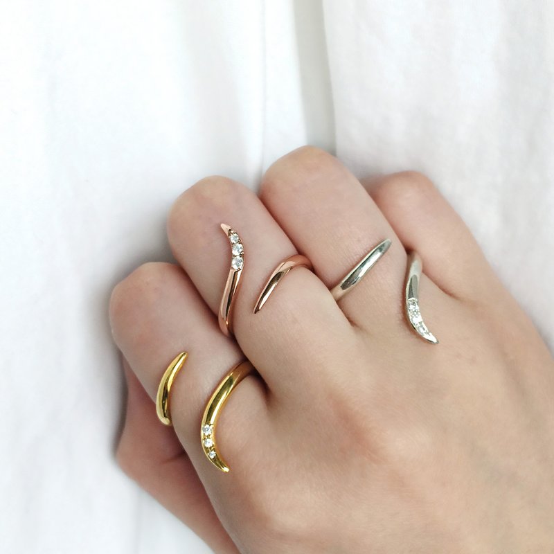 纯银戒指 红狐系列 Fox Rings Fox Collection - 戒指 - 其他金属 银色