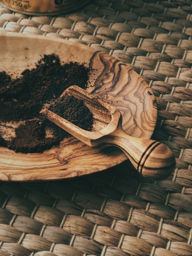 手工橄榄木茶铲茶勺/咖啡勺 - 茶具/茶杯 - 木头 