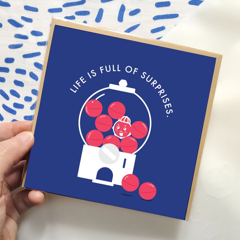 Life is full of surprises心意卡 - 卡片/明信片 - 纸 