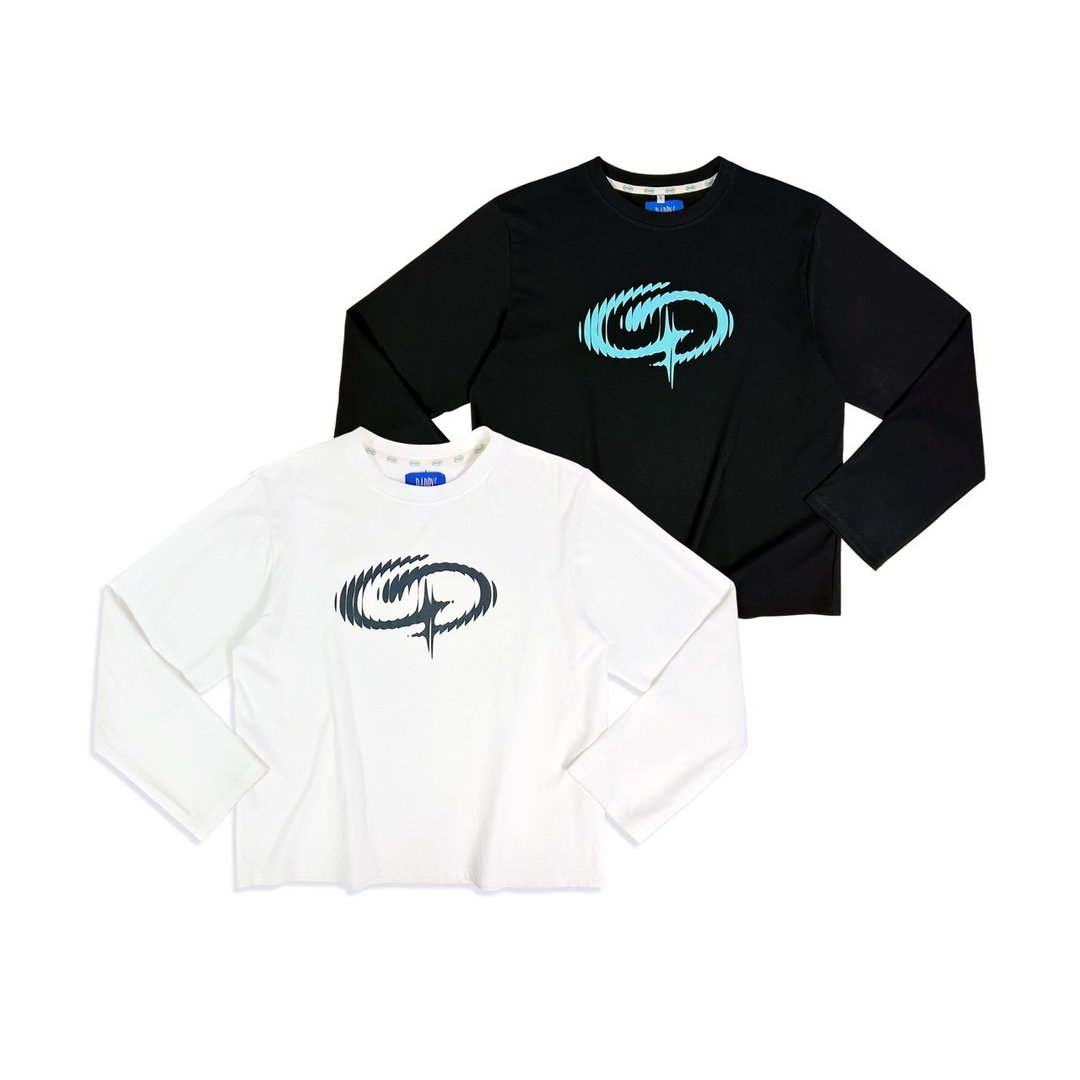DADDYCLUB | Warped DDC Logo Sleeve T-shirt 时尚长袖上衣 - 男装上衣/T 恤 - 其他材质 