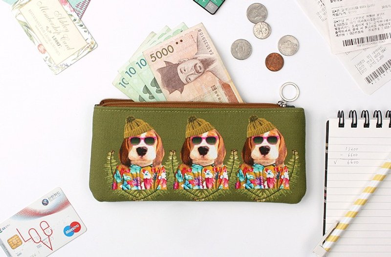 STILL AND CHEW 混搭皮夹 /化妆包 - FASHIONISTA - 化妆包/杂物包 - 其他材质 绿色