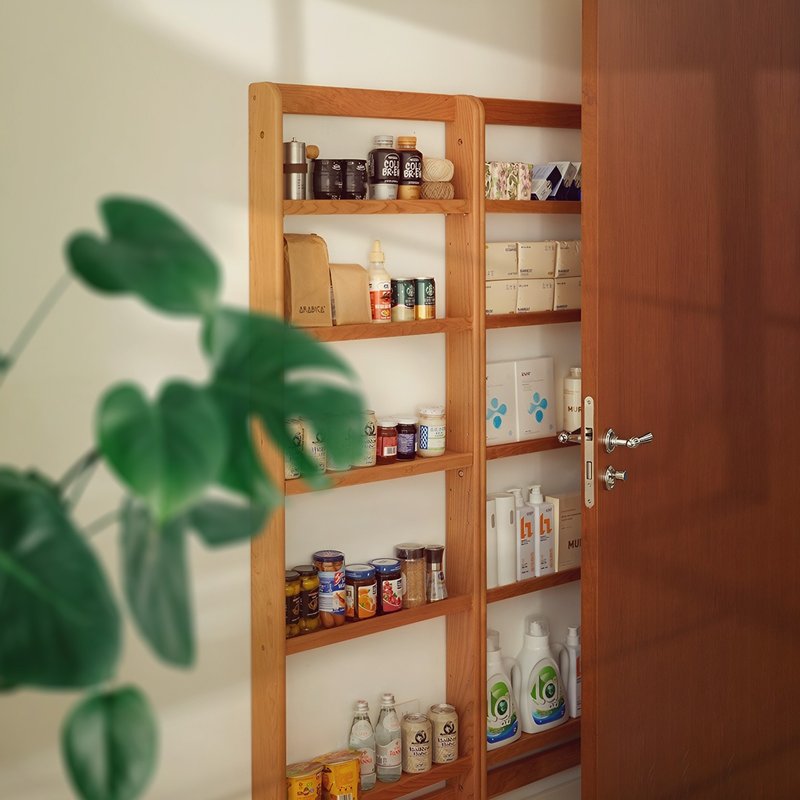 大正唯美 原木边柜  门后置物架 职人手作 310NS 订制 欢迎查询 - 衣柜/鞋柜 - 木头 卡其色