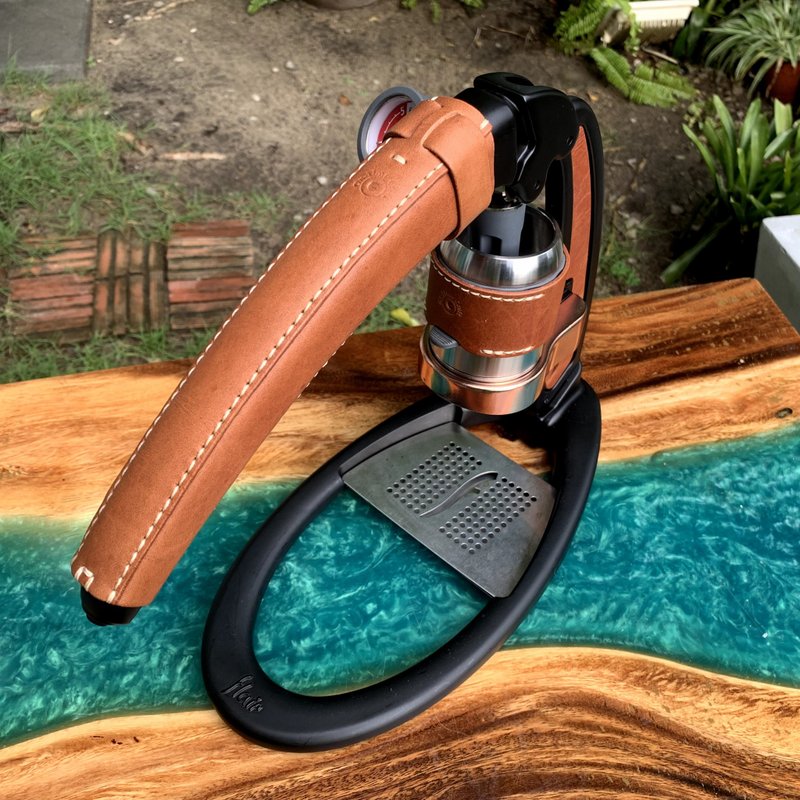 皮革制品，Flair pro2 咖啡机，真皮，手工缝制，手工制作 - 咖啡壶/周边 - 真皮 