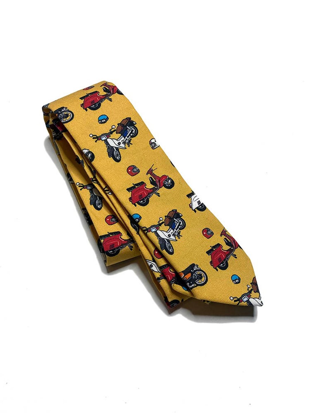 经典机车 领带 Neckties - 领带/领带夹 - 棉 橘色