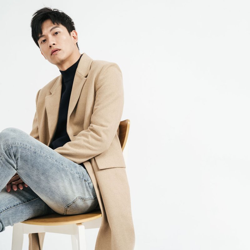 JERSCY 羊毛混纺毛呢大衣 - 女装休闲/机能外套 - 羊毛 卡其色