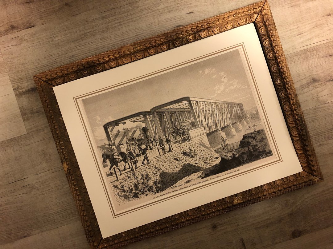 德国百年木刻版画-贩售只卖画不含框 - 海报/装饰画/版画 - 纸 金色