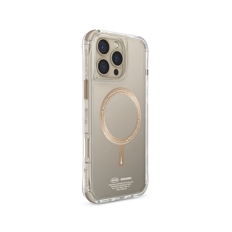 iPhone 16 Pro/Pro Max Saido低调磁吸防摔手机壳 附扣具-金 - 手机壳/手机套 - 其他材质 金色