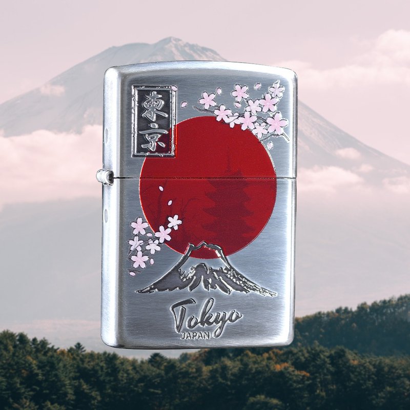 【ZIPPO官方旗舰店】东京富士山防风打火机 ZA-2-172 - 其他 - 铜/黄铜 银色