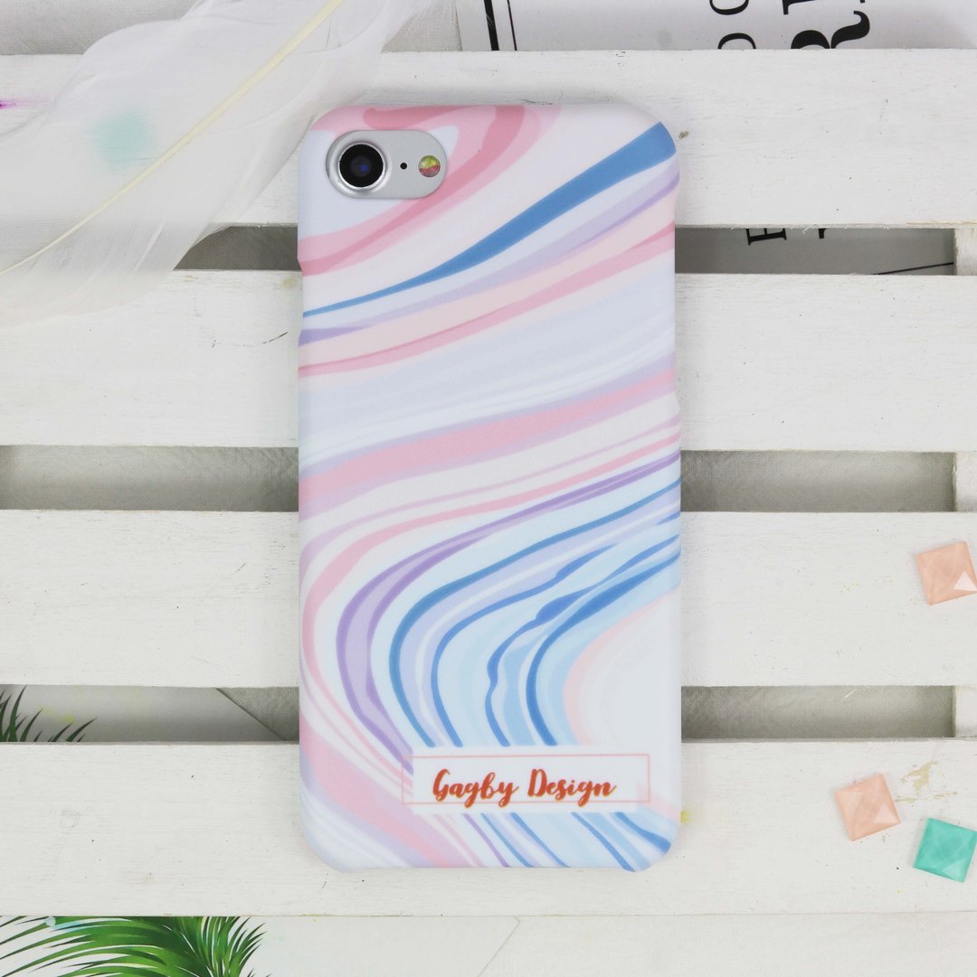 免费加名定制情侣壳抽象手机壳硬壳iphone XS XR Plus Galaxy S9 - 手机壳/手机套 - 塑料 多色