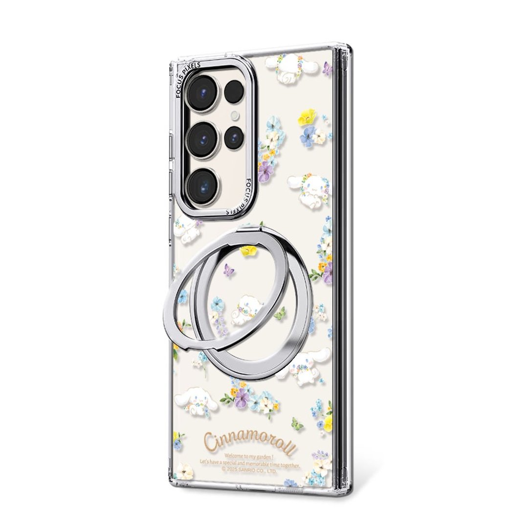 Samsung S26/S25/S24/S23/A57 360 旋转磁吸立架壳 - 花季大耳狗 - 手机壳/手机套 - 其他材质 多色