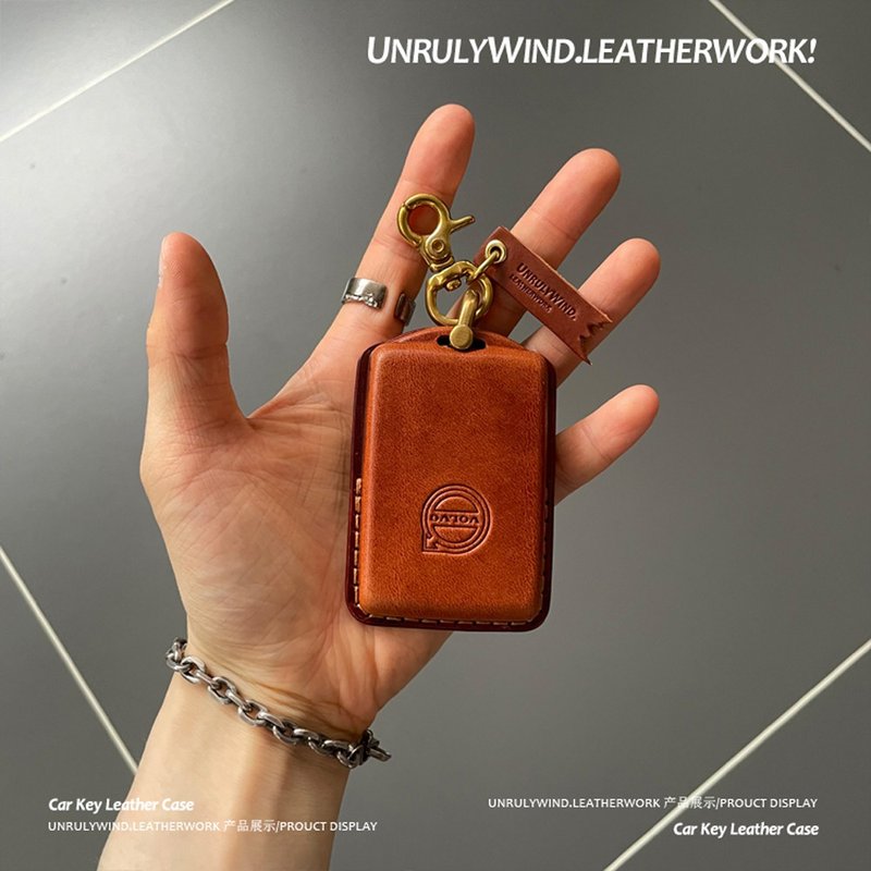 适用沃尔沃钥匙套新s60/xc60/s90/xc90/xc40lv60/v90/volvo车牛皮 - 钥匙链/钥匙包 - 真皮 