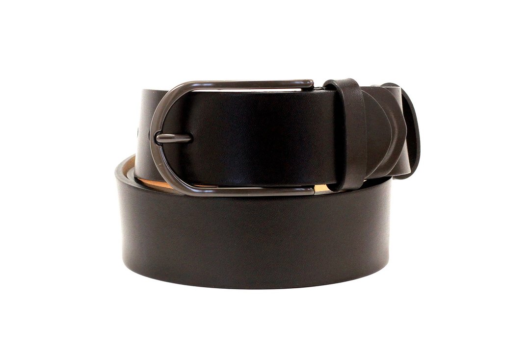 Men's black belt, men's leather belt, men belt, black leather belt, black belt - 皮带/腰带 - 真皮 黑色