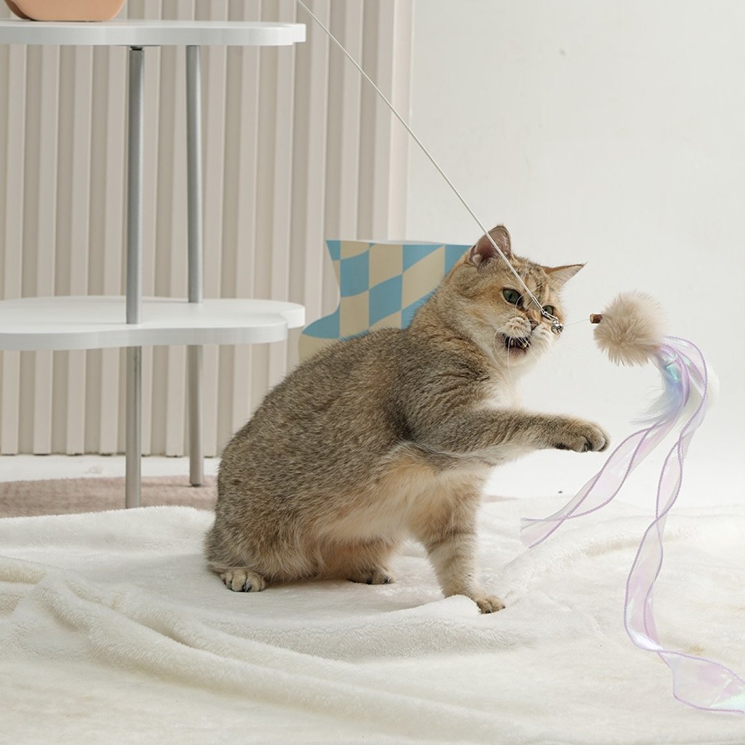 撩猫神器/可伸缩/可替换 | 手工逗猫棒-紫丁香 Pawsholic爪迷 - 玩具 - 其他材质 