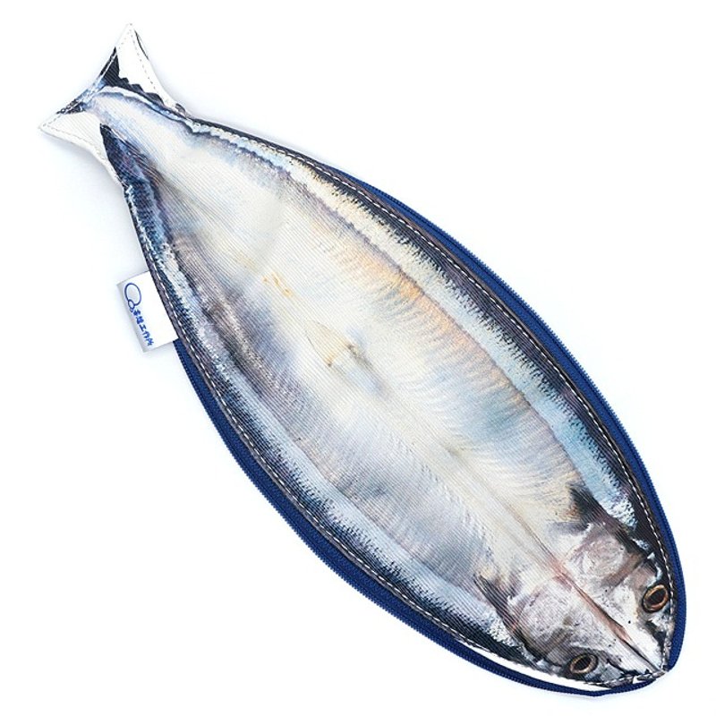 秋刀鱼笔袋 小物袋 化妆包 - 铅笔盒/笔袋 - 聚酯纤维 蓝色