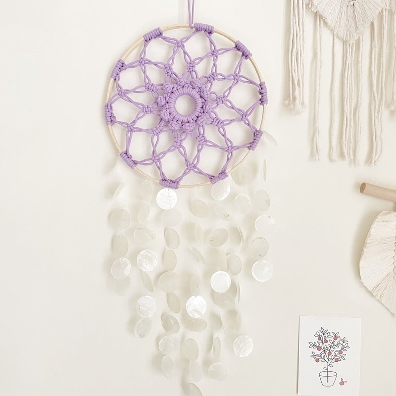 Macrame捕梦网贝壳片挂饰【 Macrame dream catcher 】 - 摆饰 - 棉．麻 