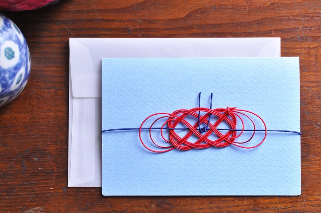 Greeting card - Iwai - 9 - 卡片/明信片 - 纸 蓝色