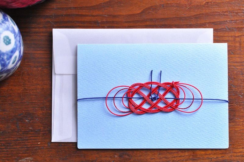 Greeting card　- Iwai - 9 - 卡片/明信片 - 纸 蓝色